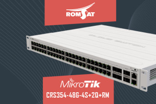 Новый мощный 48-портовый коммутатор MikroTik CRS354-48G-4S+2Q+RM