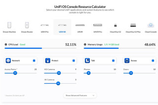 Представлен новый калькулятор ресурсов ОС UniFi