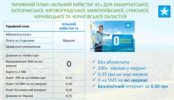 Новый тариф «Свободный Киевстар»: оптом, но без абонплаты